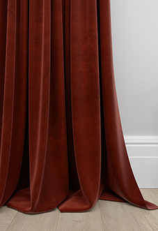 Ultra Luxe Velvet, Burnt Brick - Made to Measure Curtains
